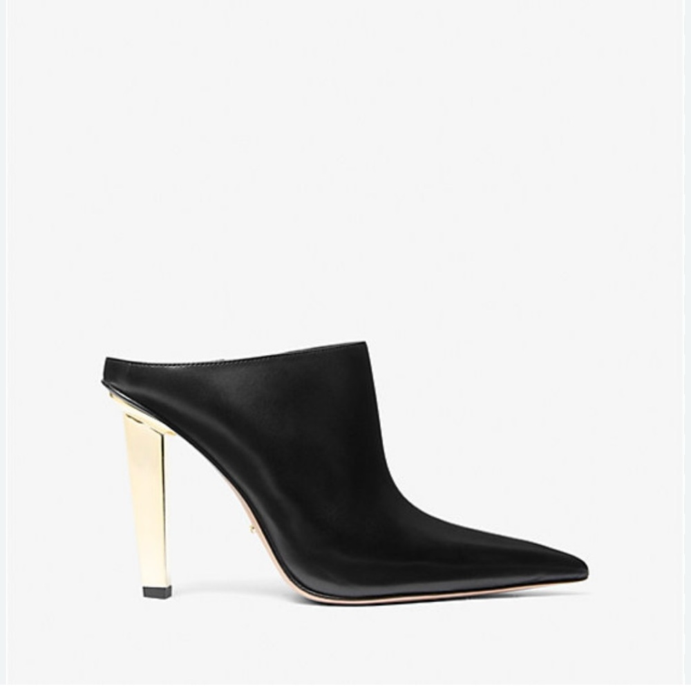 Michael Kors Halle Leather Mule Pump